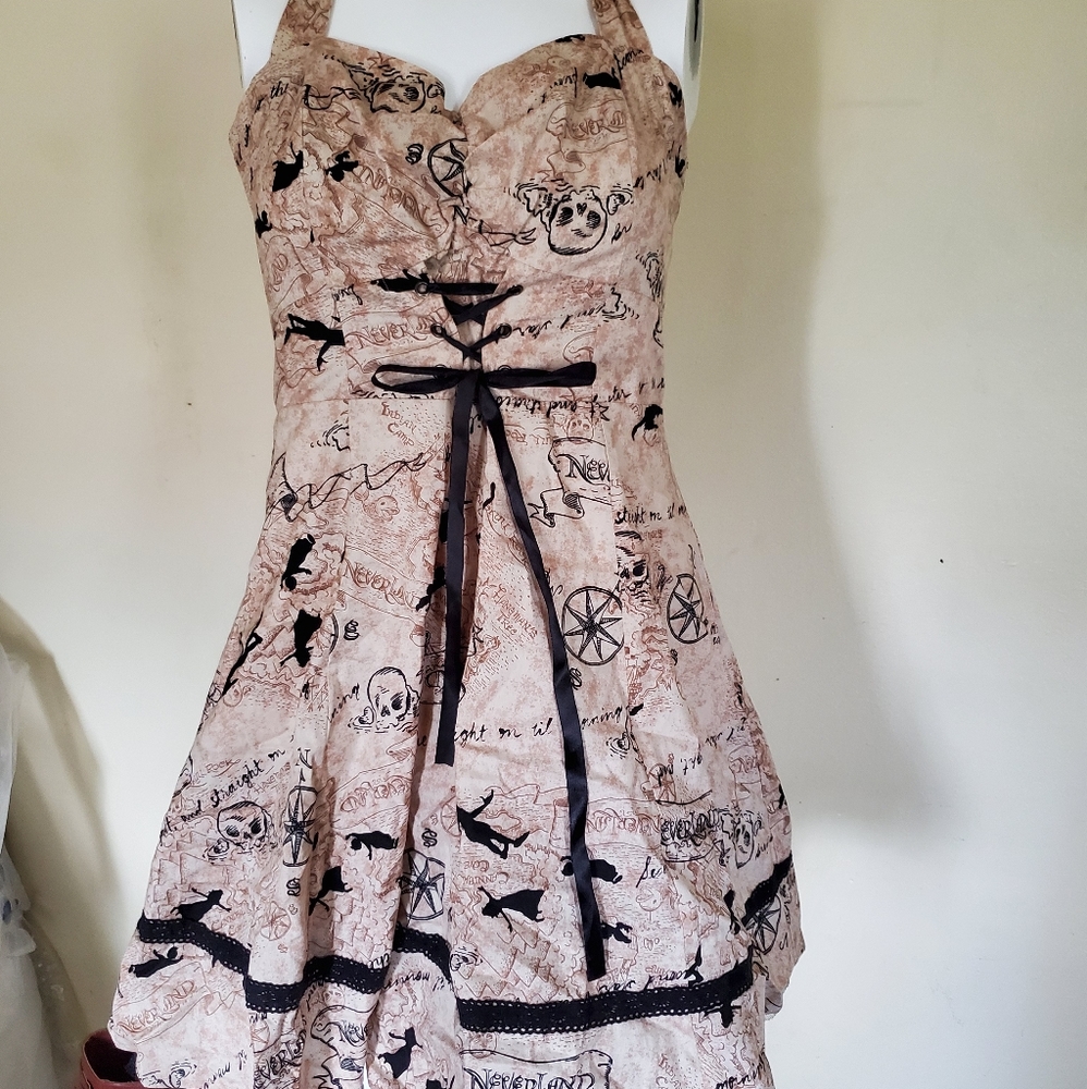 Disney Tinker bell halter dress, vintage style